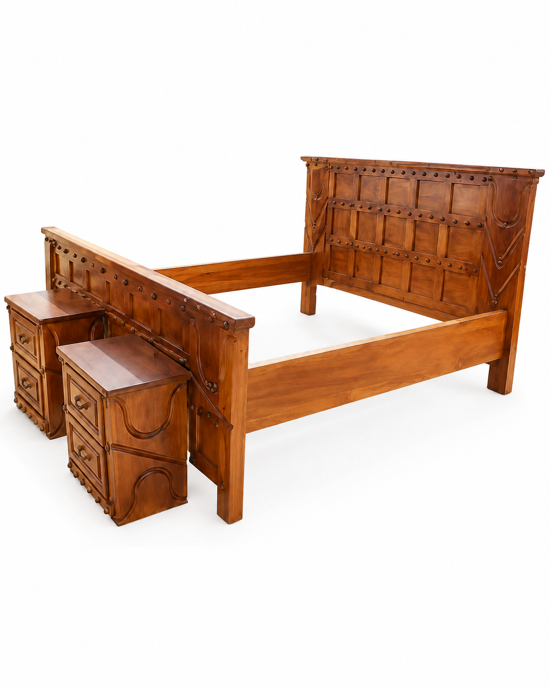 6 by 6 Platform Bed — handcrafted African furniture by Vejo furniture  in Kenya (view 3)