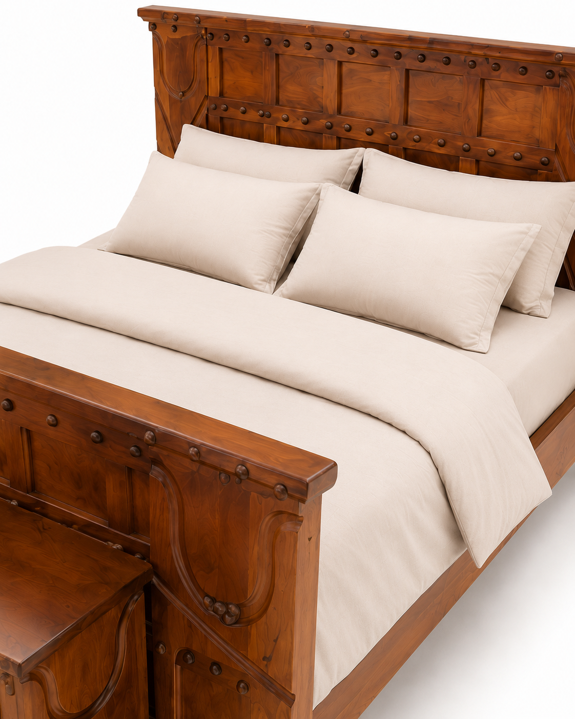 6 by 6 Platform Bed — handcrafted African furniture by Vejo furniture  in Kenya (view 4)