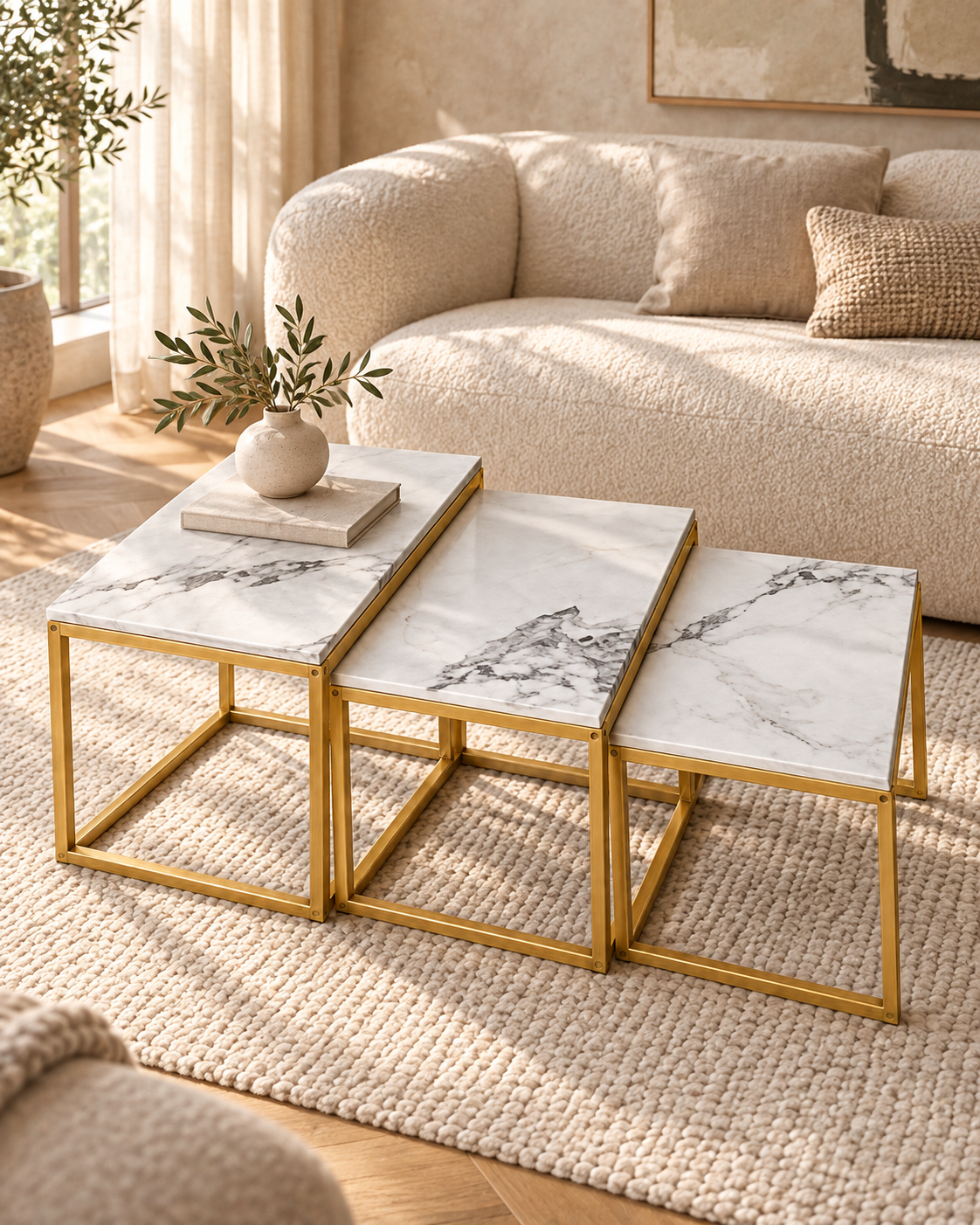 Asali Nesting Side Tables — handcrafted African furniture by Top class modern furniture  in Kenya (view 2)