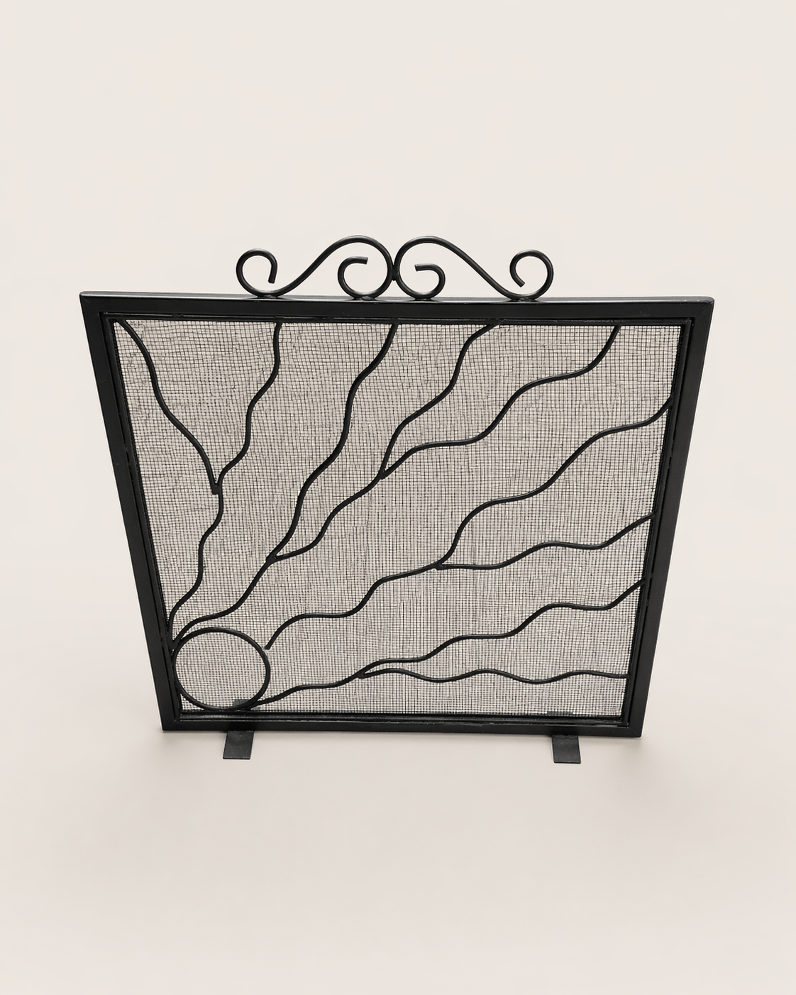 Caba Fireplace Screen: Upepo Wavy — handcrafted African outdoor by Bambam enterprise  in Kenya
