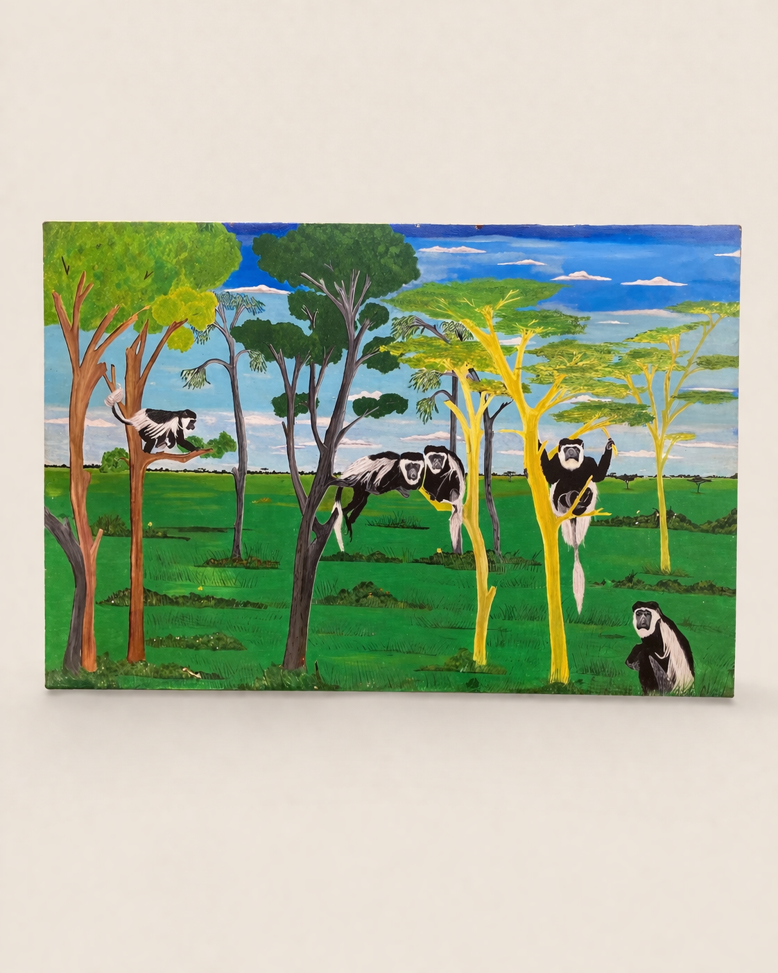 The Columbus Monkey: Msitu Serene Canvas — handcrafted African furniture by FashonistarGallery in Kenya (view 2)