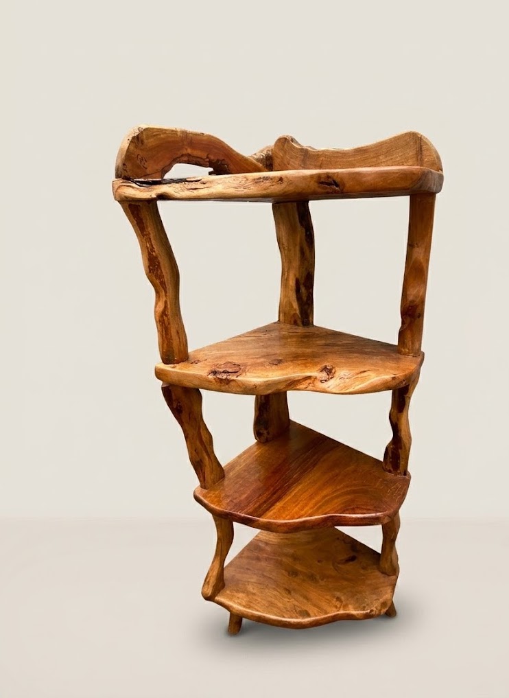 Mbingu Custom Shelf — handcrafted African furniture by Natural art furniture  in Kenya