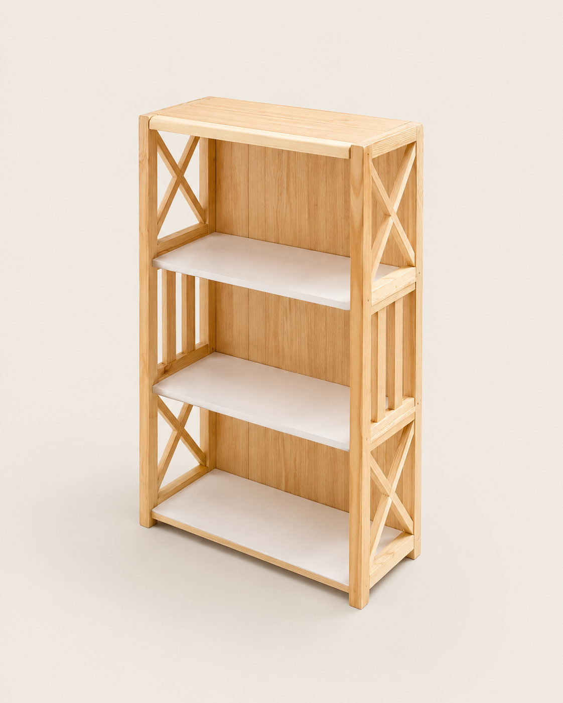 Naira Cypress Bookshelf — handcrafted African furniture by Ngando in Kenya