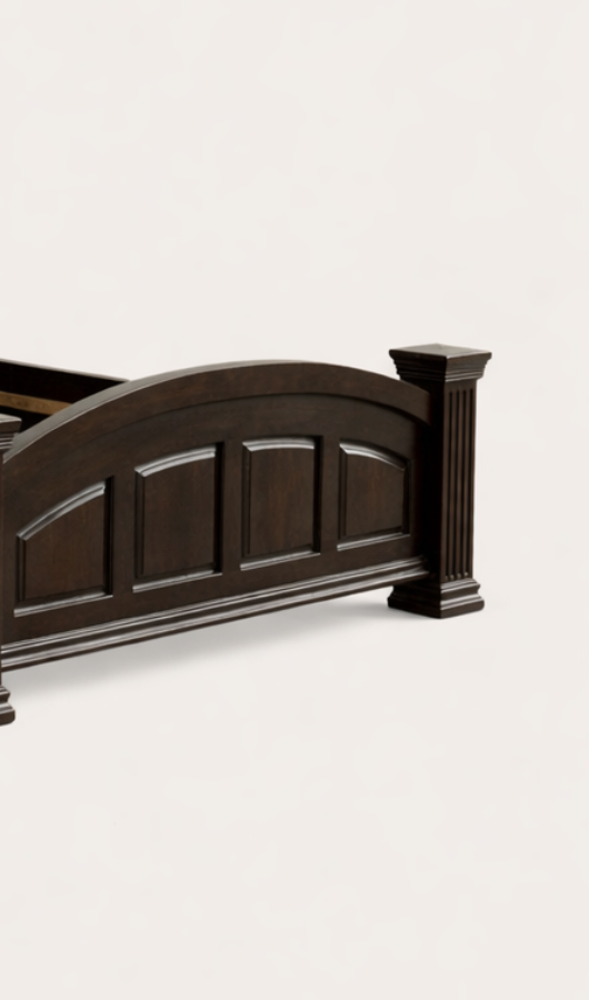 Jua Grand Mahogany Bed 5 by 6 — handcrafted African furniture by Promising furniture world  in Kenya (view 4)