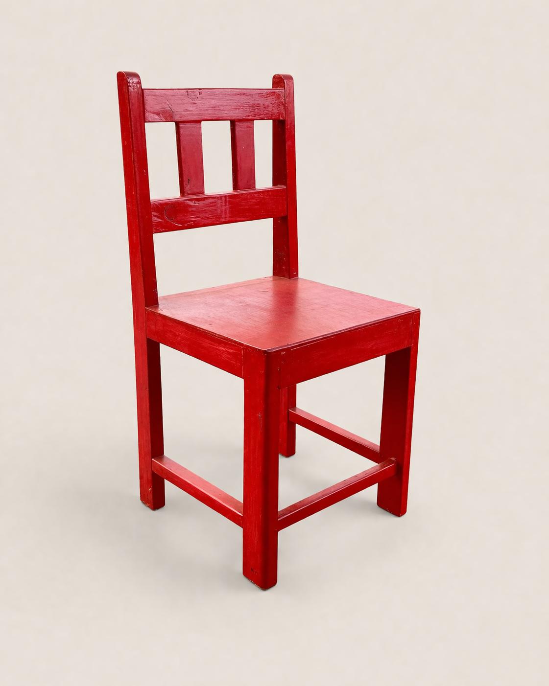 Red Kids Chair (Big) Kidete — handcrafted African children by Oskechi  Furnitures in Kenya (view 2)