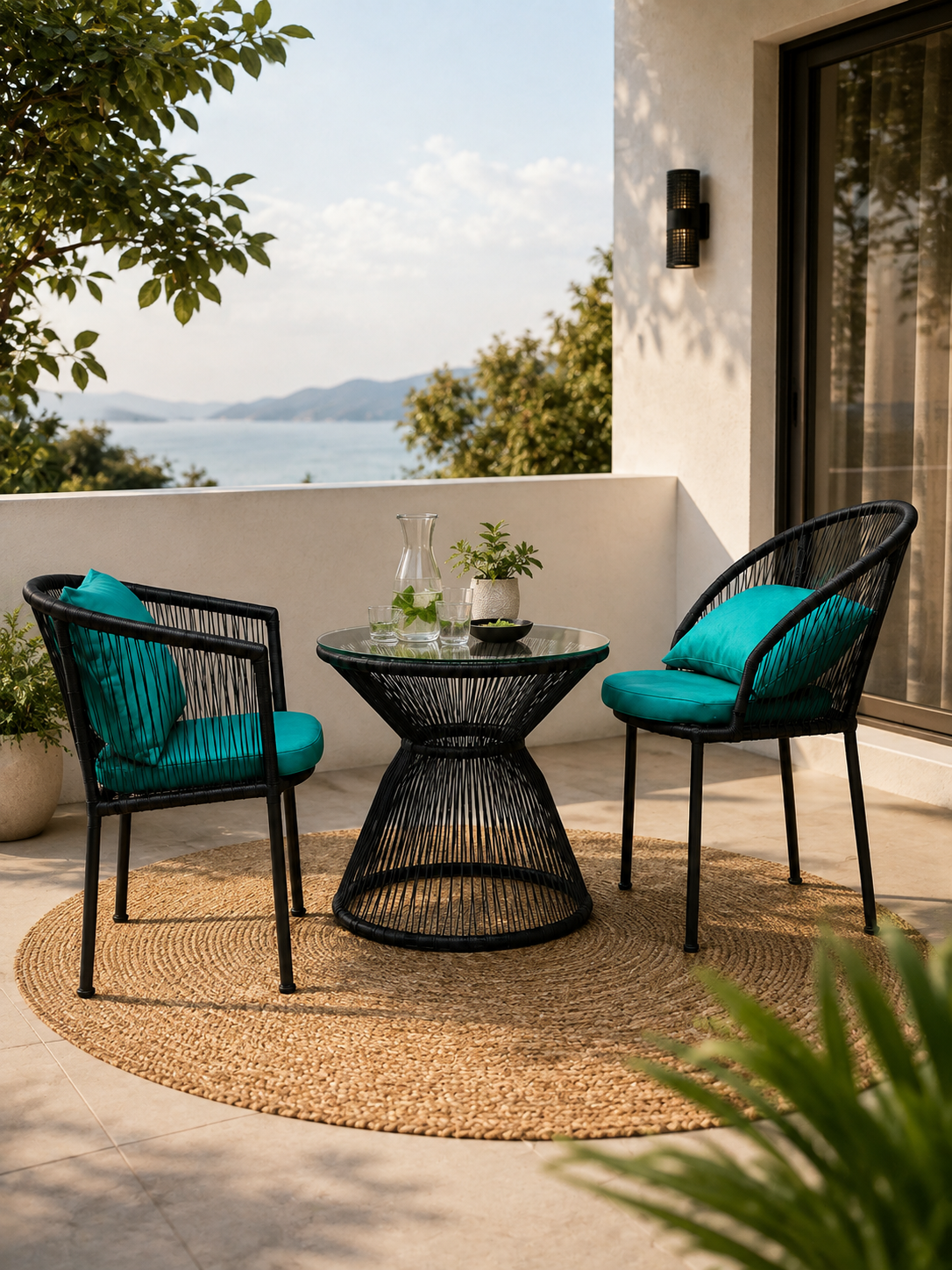 Harambee Patio Set — handcrafted African outdoor by Rachael furniture  in Kenya