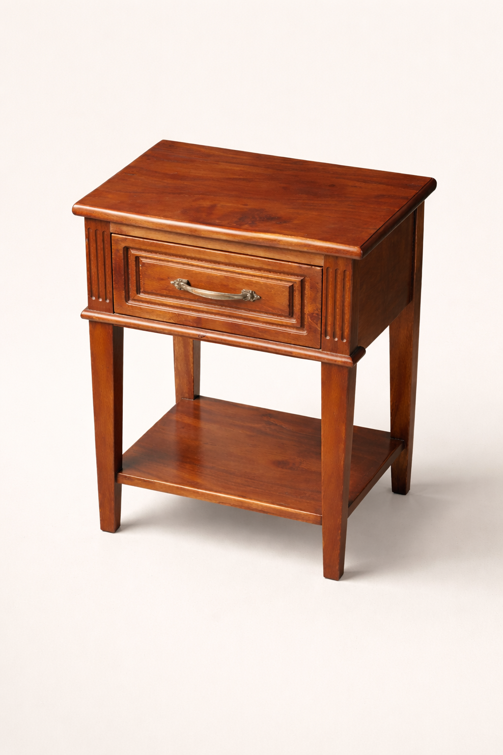Jua Mahogany Bedside Drawer — handcrafted African furniture by Samuel woodworks  in Kenya (view 2)