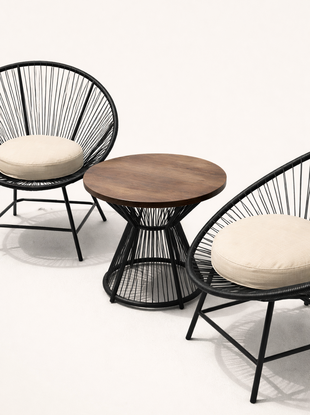 Jua Balcony Black Seat — handcrafted African outdoor by JB.masaku in Kenya (view 3)