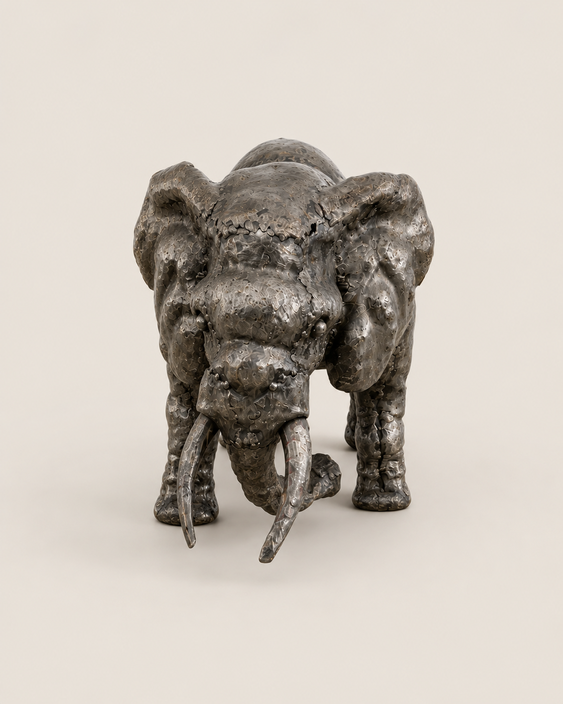 Chadulu Elephant Sculpture — handcrafted African outdoor by LUCZAI SCULPTURE  in Kenya