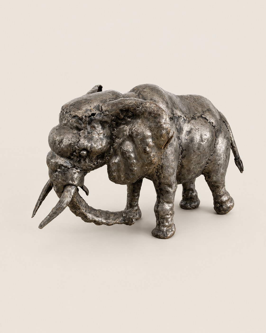 Chadulu Elephant Sculpture — handcrafted African outdoor by LUCZAI SCULPTURE  in Kenya (view 2)