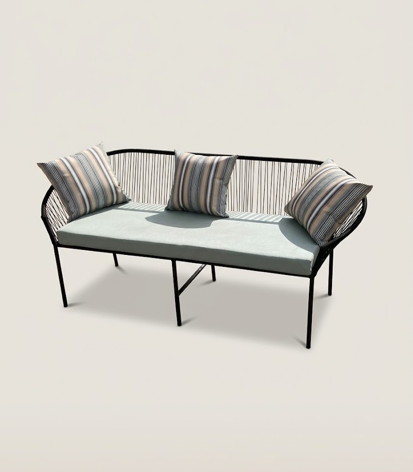 3 seater Balcony Seat Mwamba — handcrafted African outdoor by Vincent furniture  in Kenya