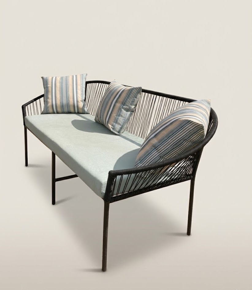 3 seater Balcony Seat Mwamba — handcrafted African outdoor by Vincent furniture  in Kenya (view 2)