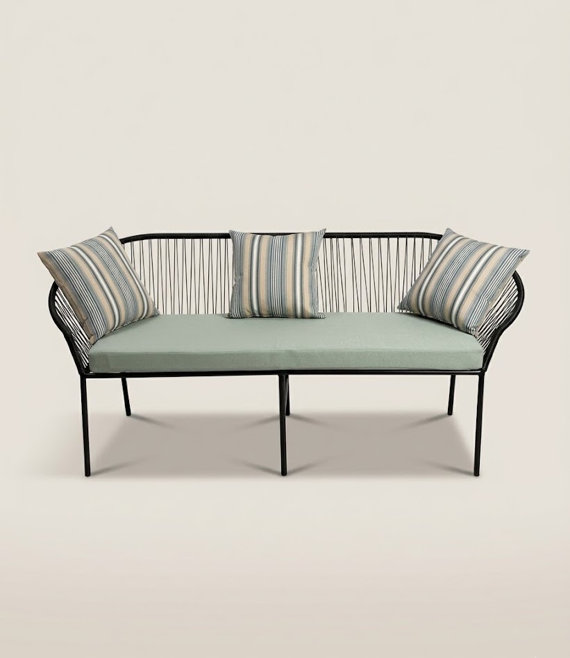 3 seater Balcony Seat Mwamba — handcrafted African outdoor by Vincent furniture  in Kenya (view 3)