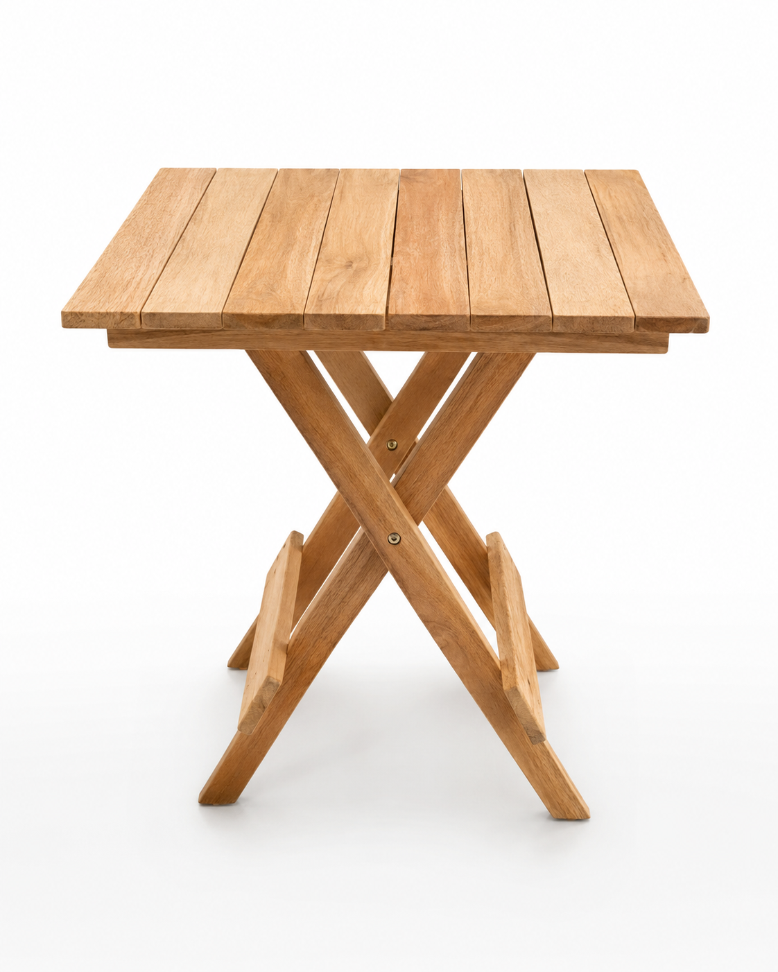 Imara Folding Wooden Table — handcrafted African outdoor by Andmorecode in Kenya