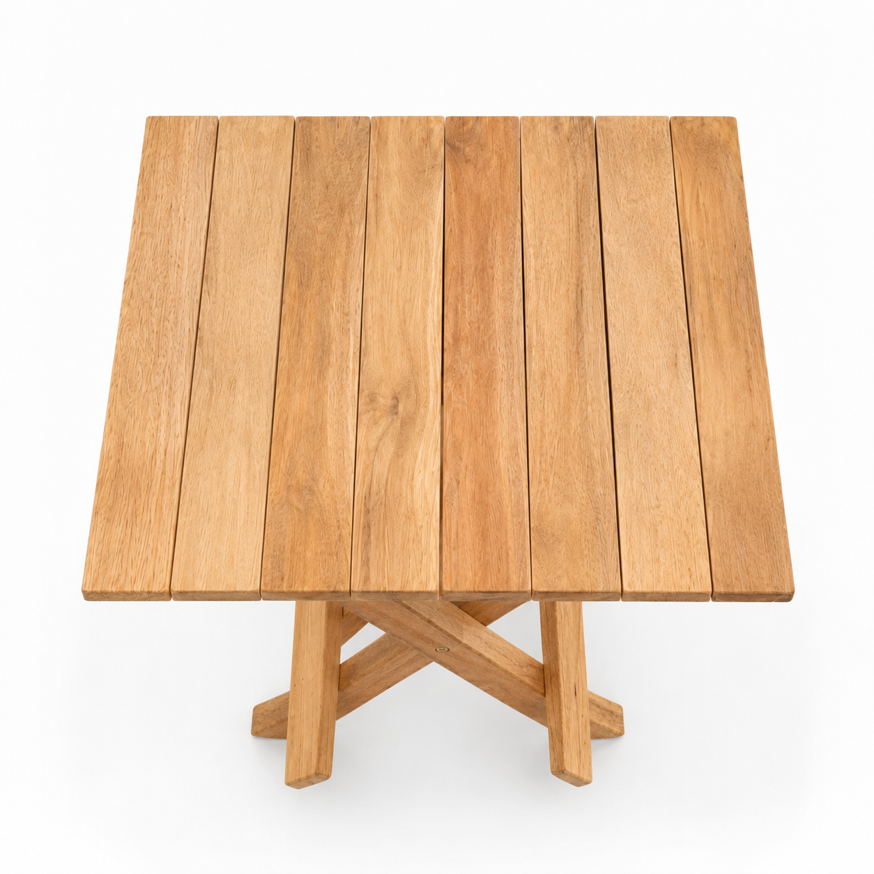 Imara Folding Wooden Table — handcrafted African outdoor by Andmorecode in Kenya (view 2)