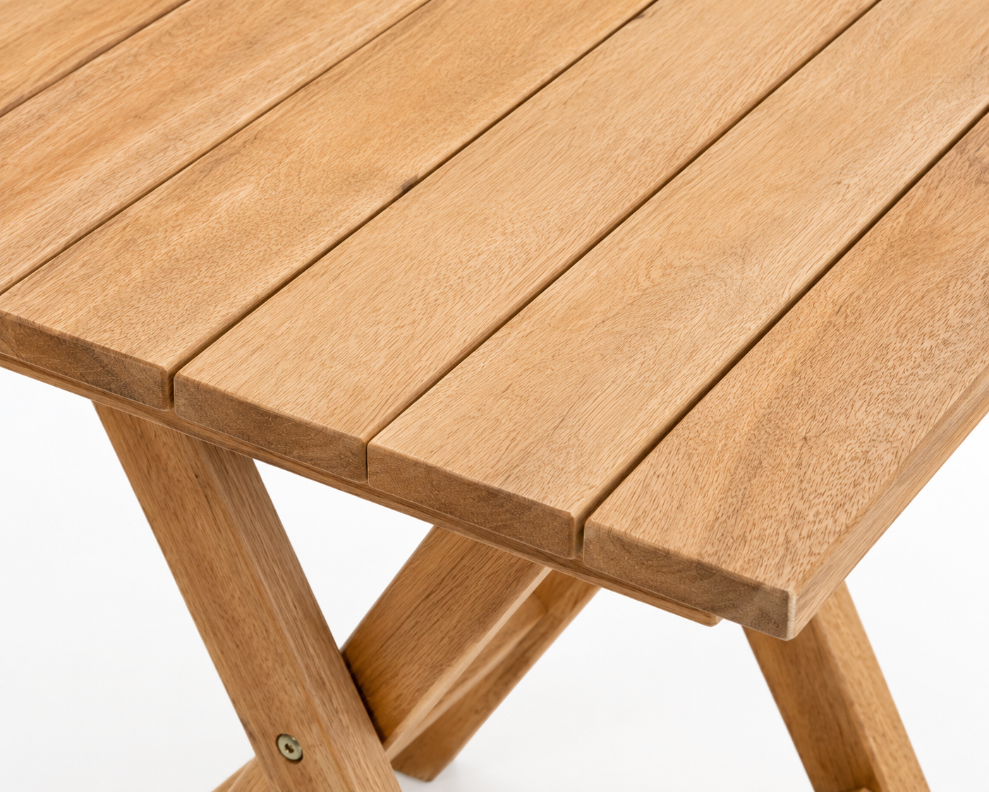 Imara Folding Wooden Table — handcrafted African outdoor by Andmorecode in Kenya (view 3)