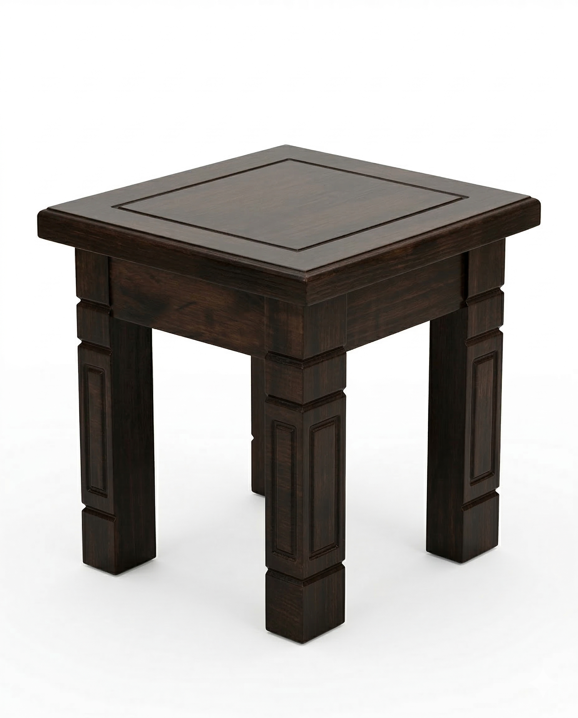 Mbuni Coffee Table + 4 Stools with Inlay — handcrafted African furniture by Akwalu Furniture  in Kenya (view 2)