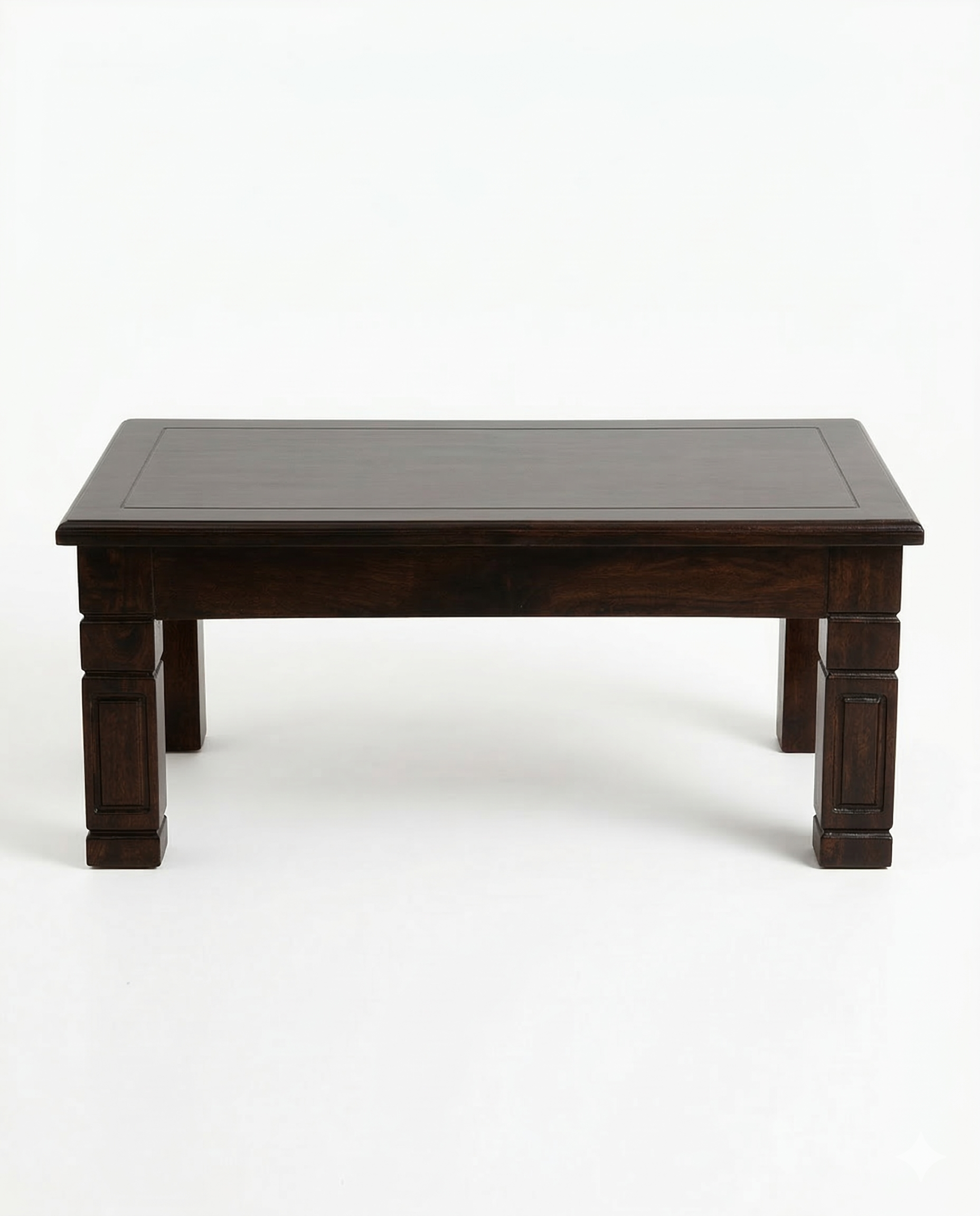 Mbuni Coffee Table + 4 Stools with Inlay — handcrafted African furniture by Akwalu Furniture  in Kenya (view 3)