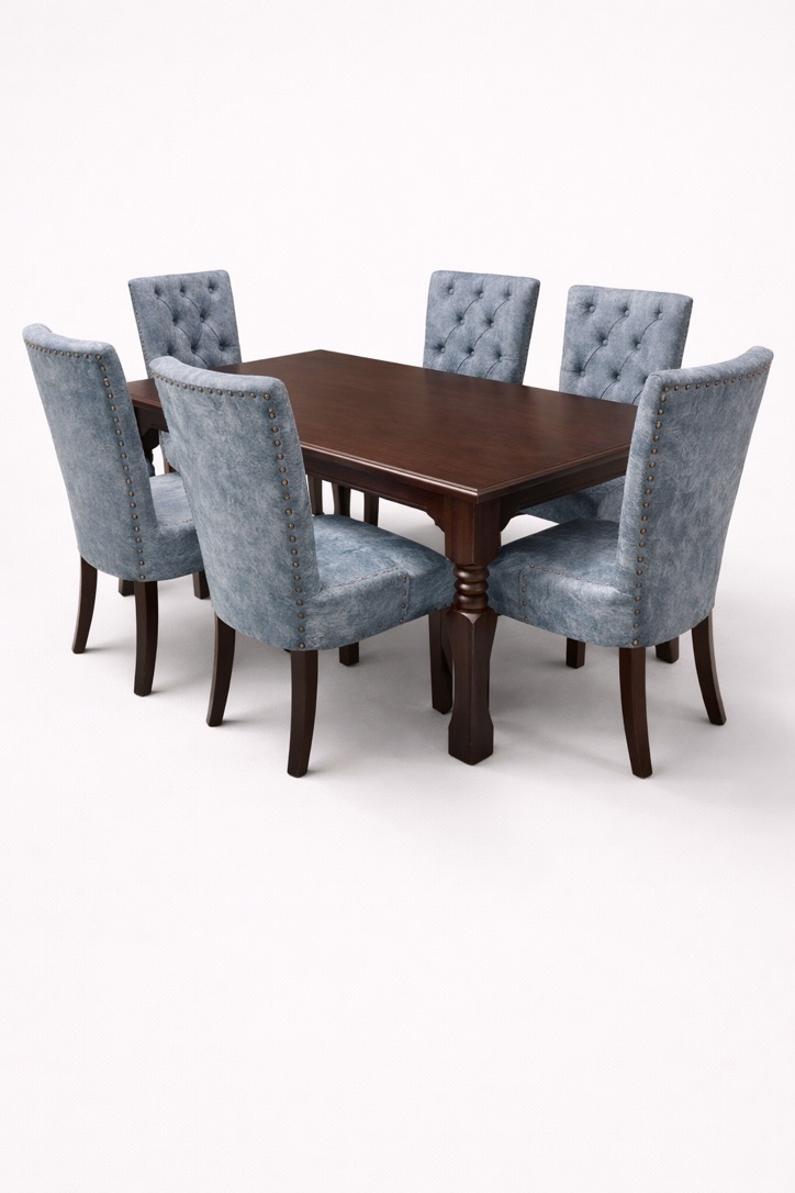 Jua Grandeur Dining Set — handcrafted African furniture by Mwangaza Furniture  in Kenya