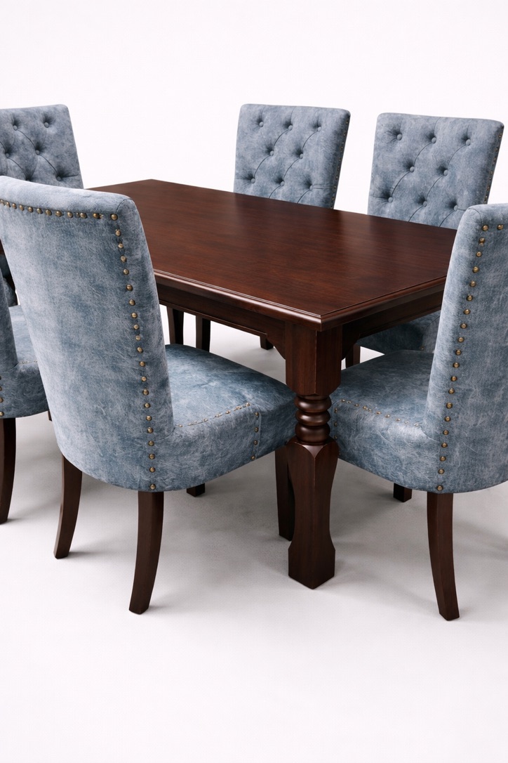 Jua Grandeur Dining Set — handcrafted African furniture by Mwangaza Furniture  in Kenya (view 3)