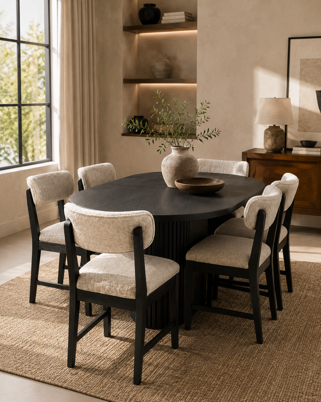 Karamu Heritage Dining Set — handcrafted African furniture by King Basu furniture and Decor  in Kenya