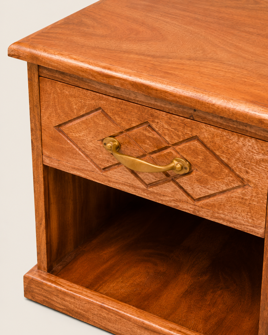 Adova Mahagony Nightstand — handcrafted African furniture by Woodplace in Kenya (view 3)