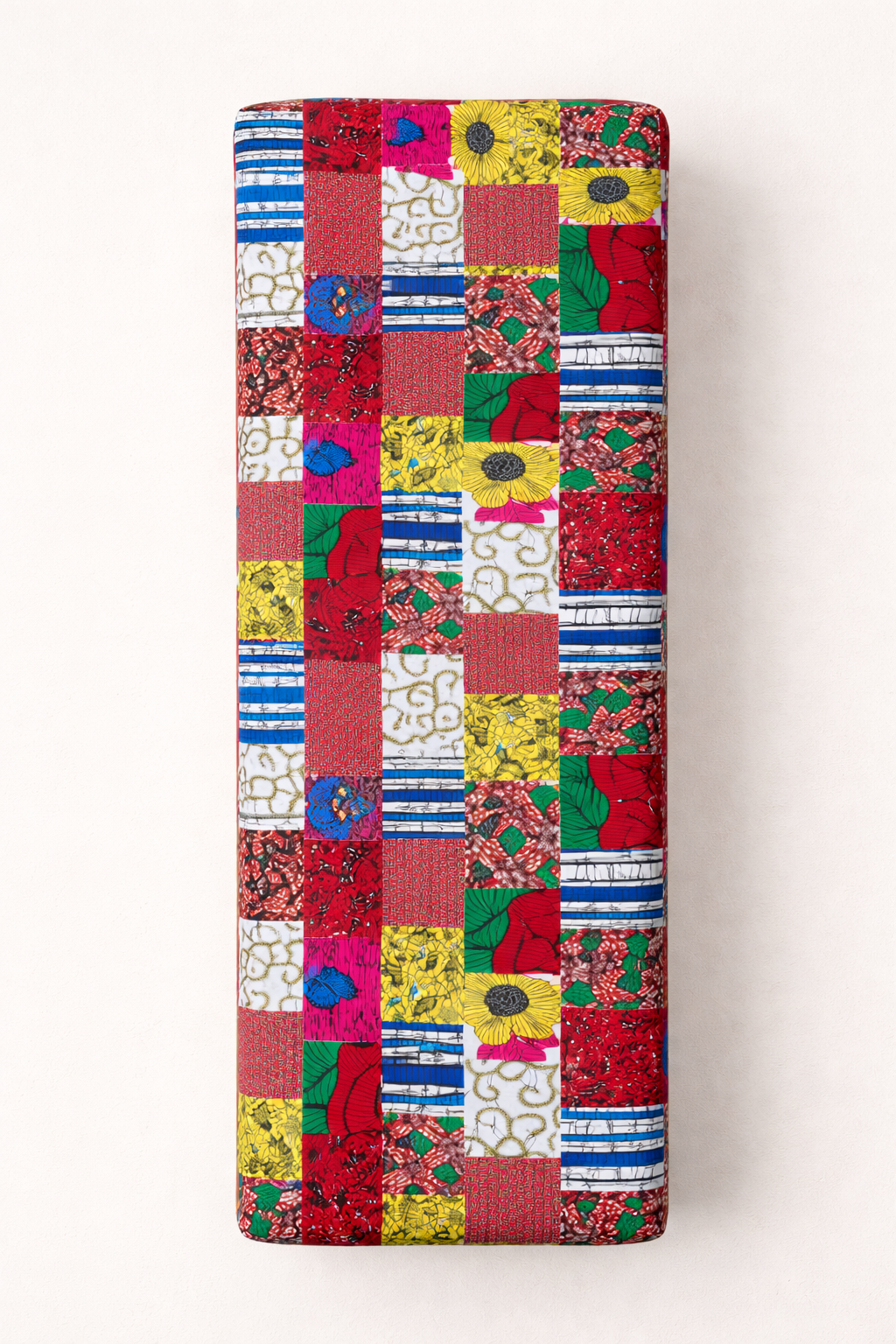 Ziwani Poof Bench — handcrafted African furniture by Cobs Furniture and metal works in Kenya (view 2)