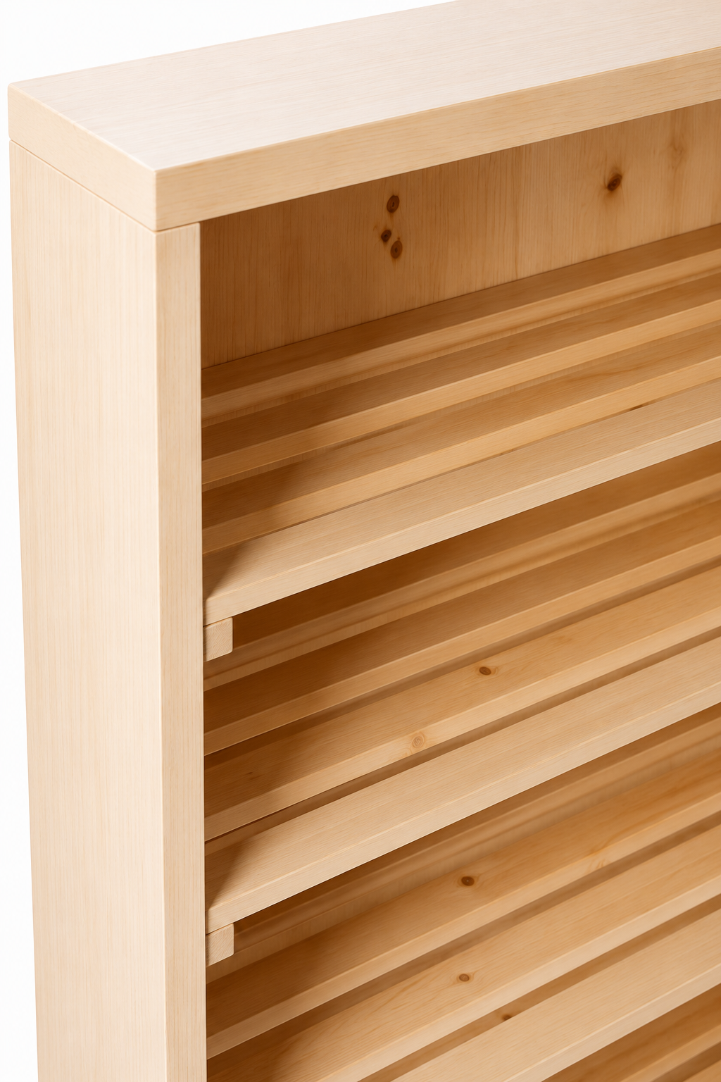 Cedara Mlinzi Shoe Rack — handcrafted African furniture by Mahogany palace in Kenya (view 2)