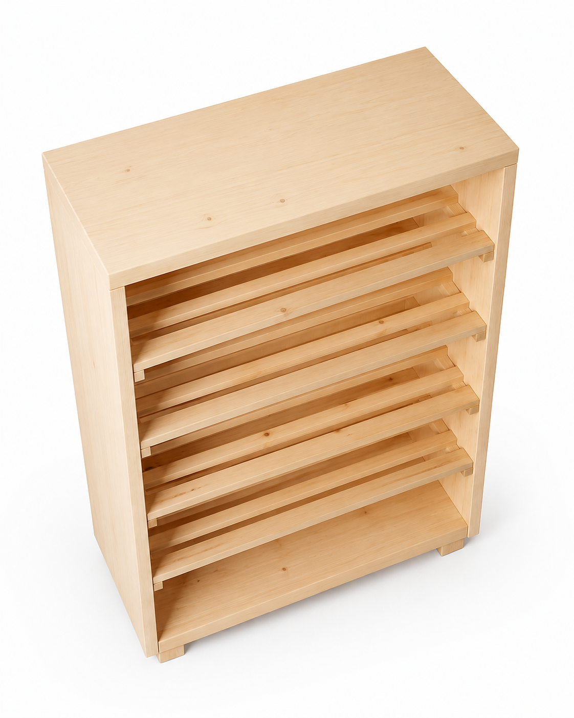Cedara Mlinzi Shoe Rack — handcrafted African furniture by Mahogany palace in Kenya (view 3)