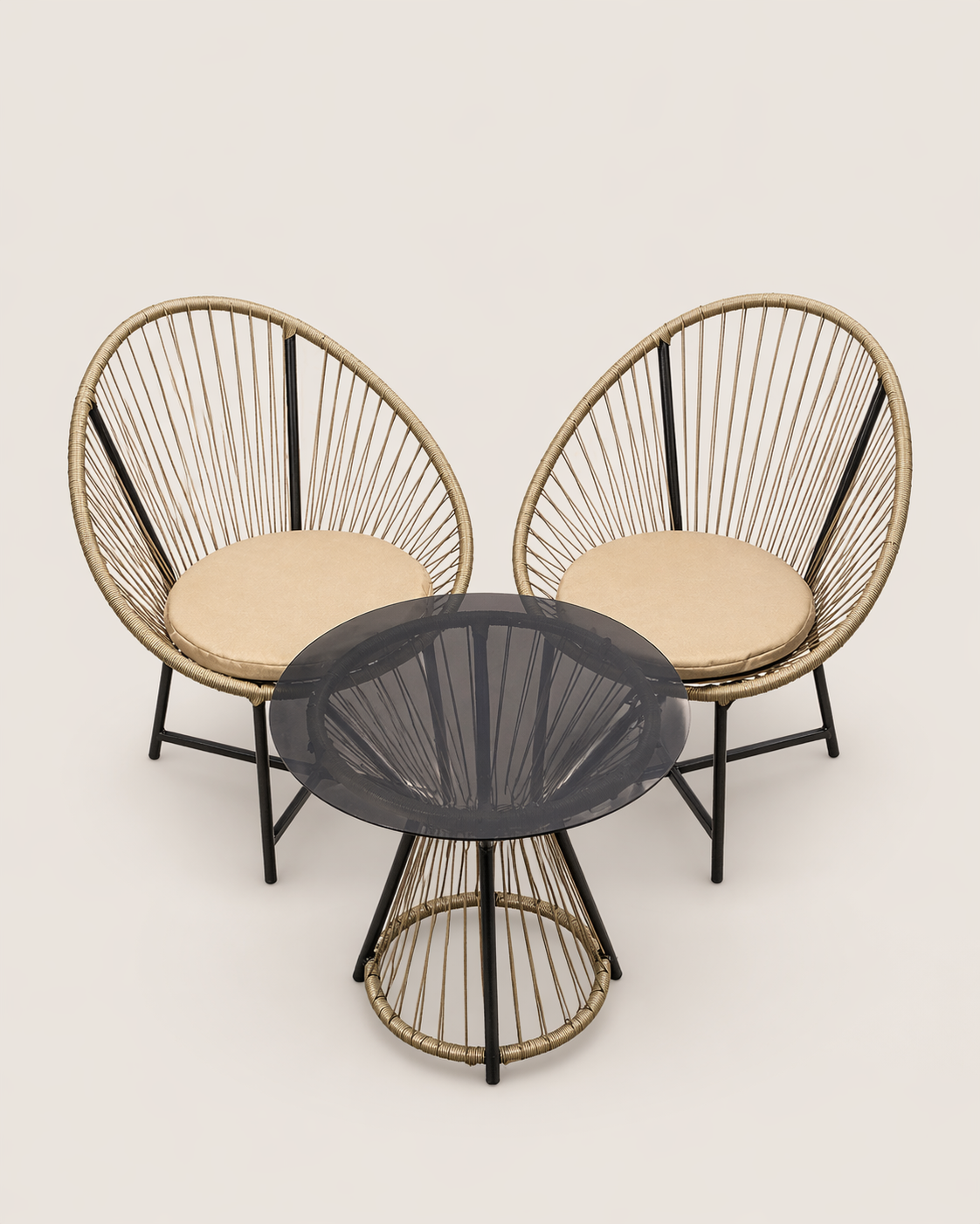 Abeta Patio Lounge Set: Kusi Breeze — handcrafted African outdoor by Cate furniture  in Kenya (view 2)