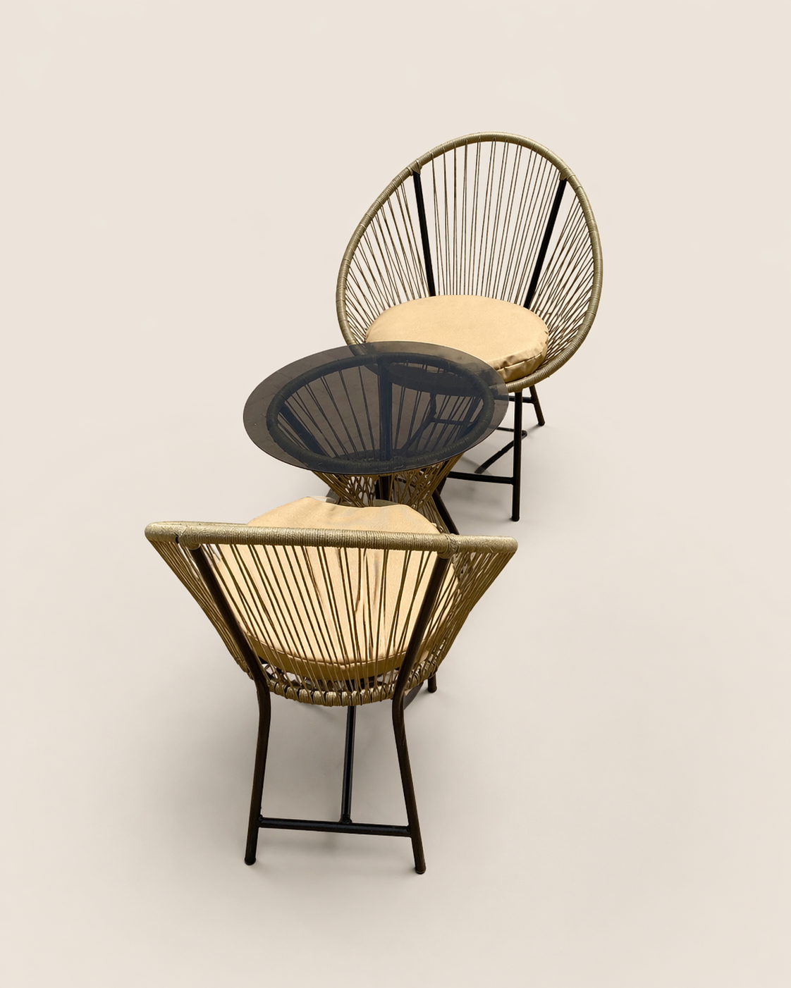Abeta Patio Lounge Set: Kusi Breeze — handcrafted African outdoor by Cate furniture  in Kenya