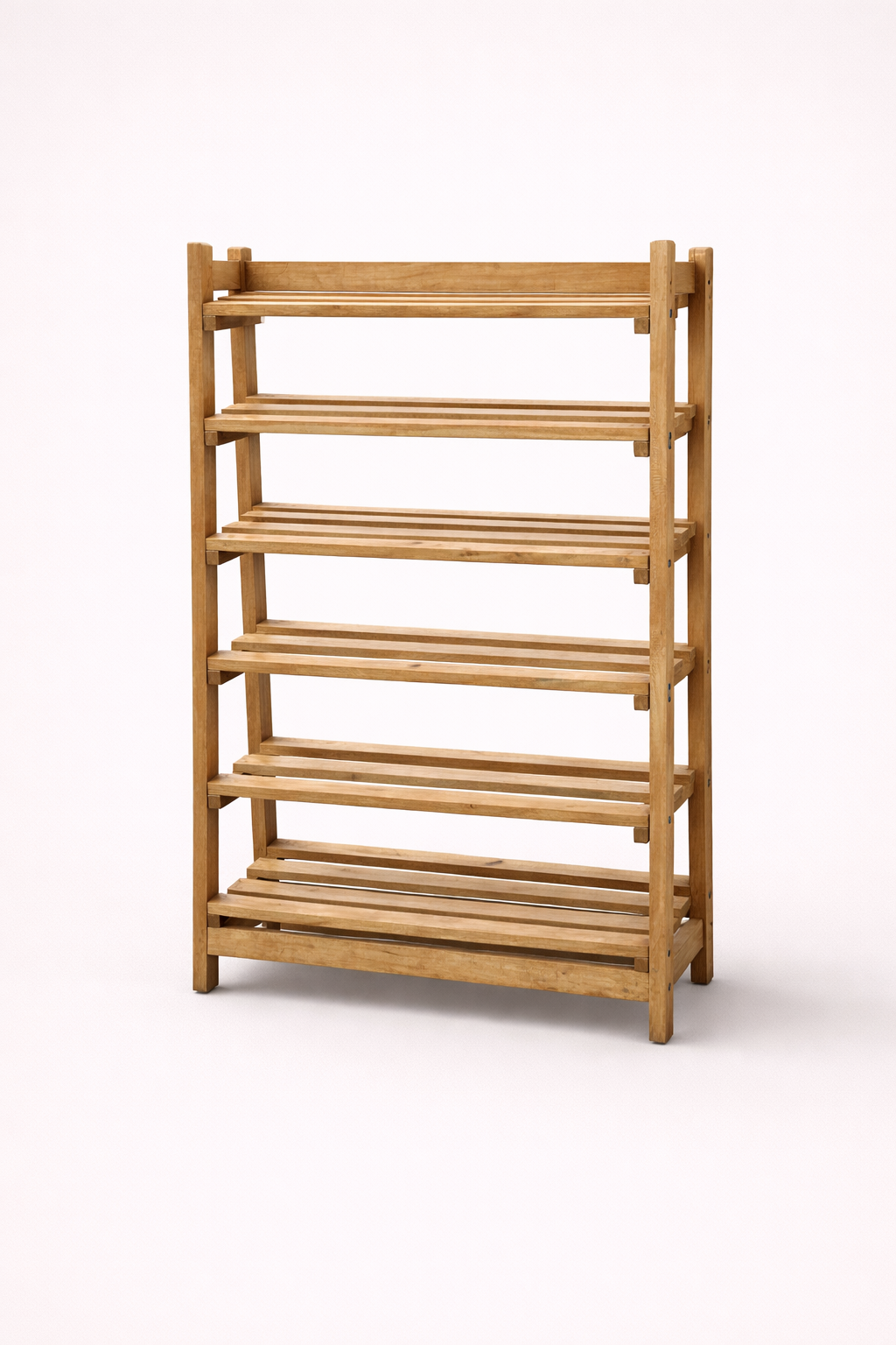 Kikonde Shoe Rack — handcrafted African furniture by Sue Woodland furniture in Kenya (view 2)