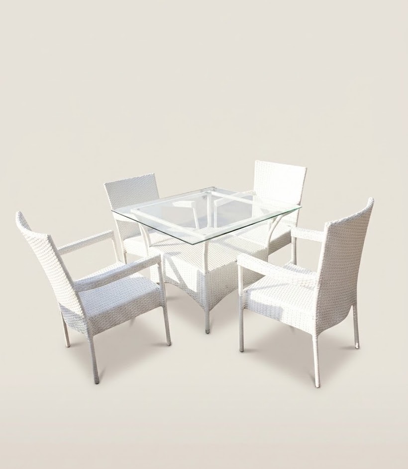 Cheche Dining Set — handcrafted African furniture by Tajil furniture  in Kenya