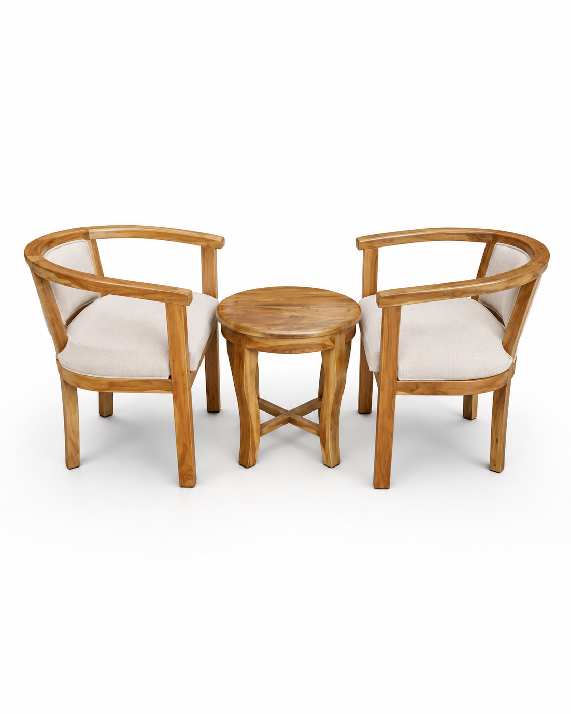 Sanza Teak Conversation Set — handcrafted African outdoor by Philo Furniture centre  in Kenya (view 2)
