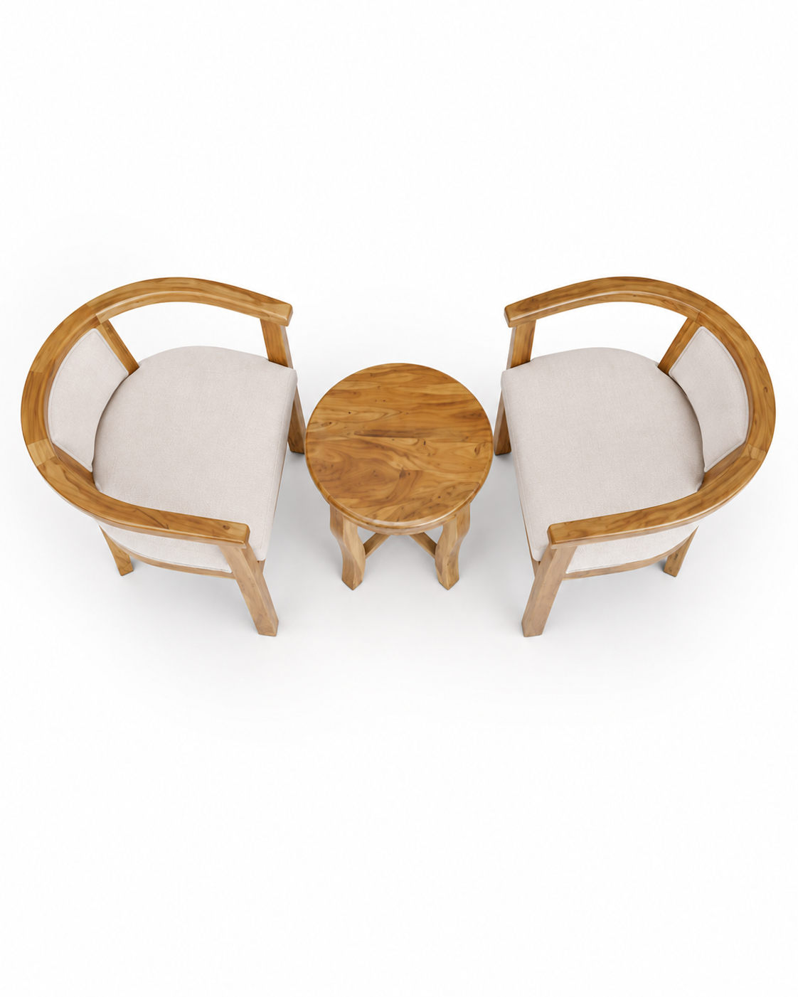 Sanza Teak Conversation Set — handcrafted African outdoor by Philo Furniture centre  in Kenya (view 3)