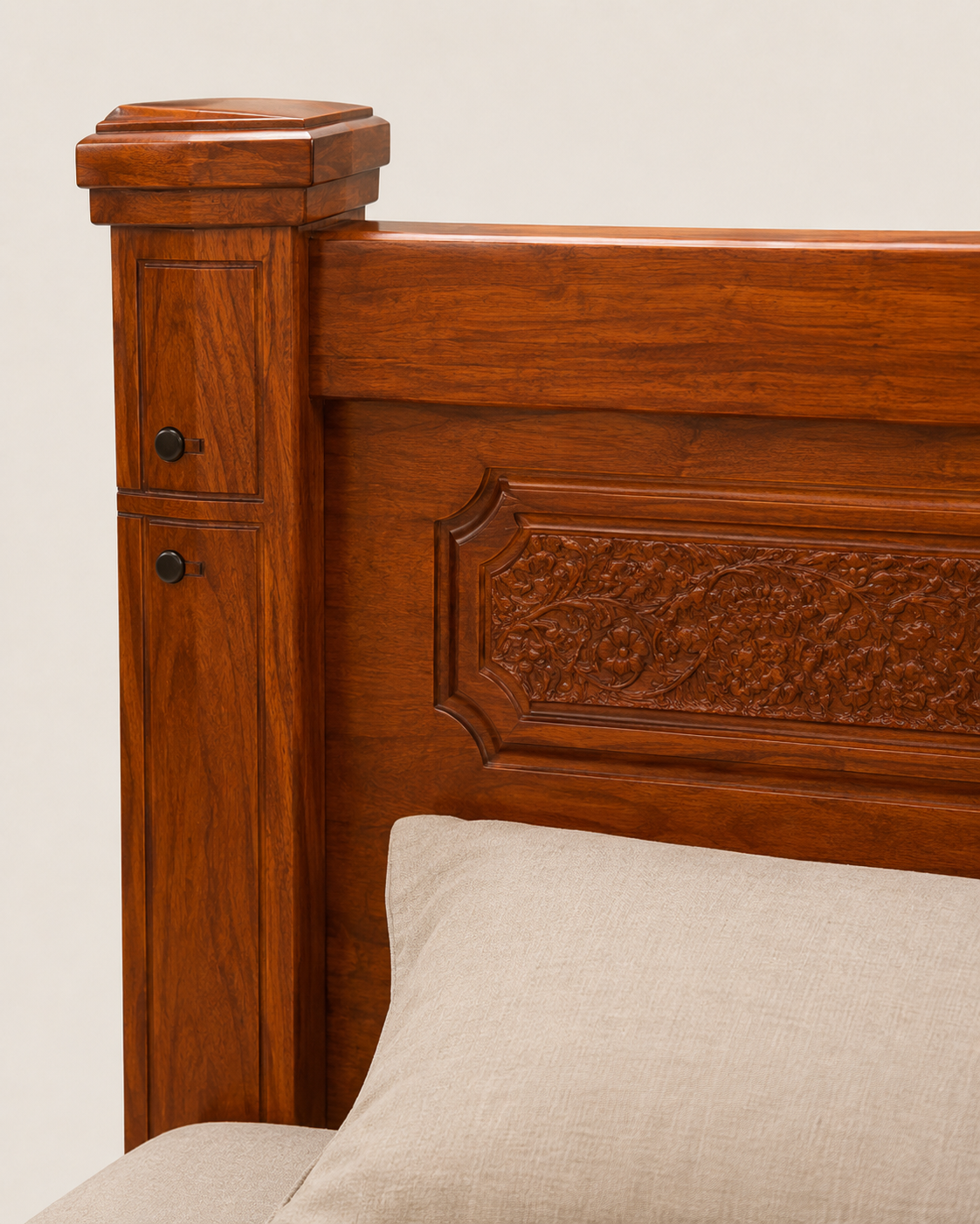 5 by 6 Msasa Ensemble Bed — handcrafted African furniture by Kim's furniture in Kenya (view 3)
