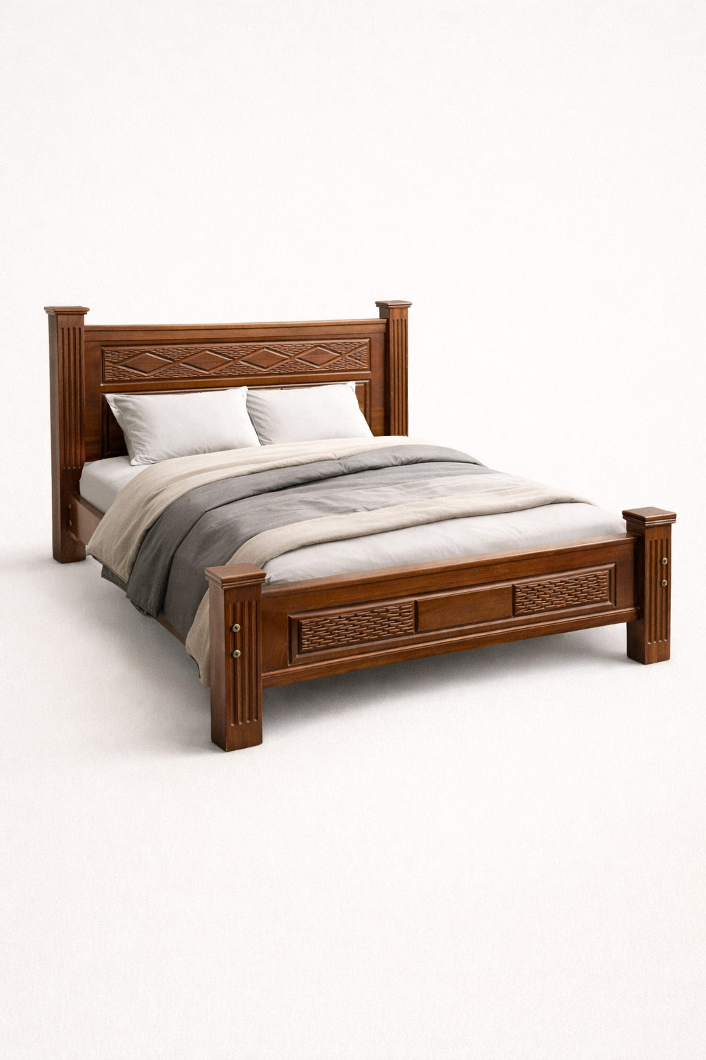 Bed 5by6 Maru Comfort — handcrafted African furniture by Bimos Furniture in Kenya