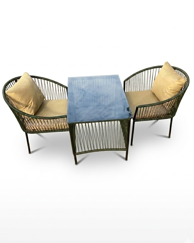 Mbingu Balcony Seat & Table — handcrafted African outdoor by Zidanekisilu148 in Kenya