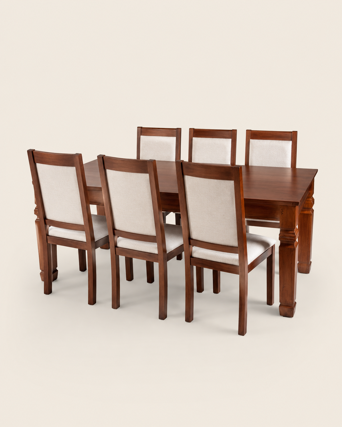 Biafu Dining Table Set — handcrafted African furniture by Grace furniture  in Kenya