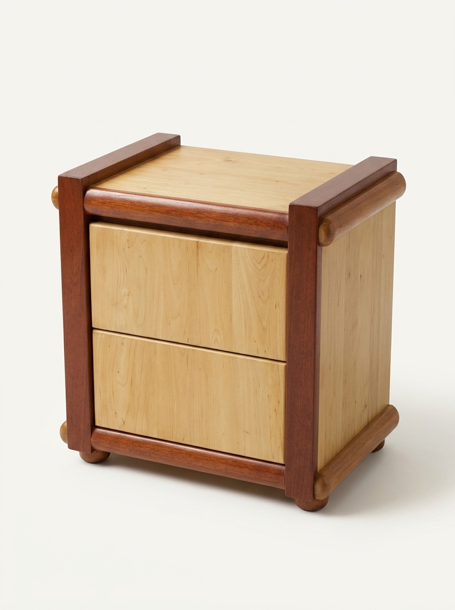 Bahari Bedside Chest of Drawers — handcrafted African furniture by Stanjosh furniture in Kenya (view 2)