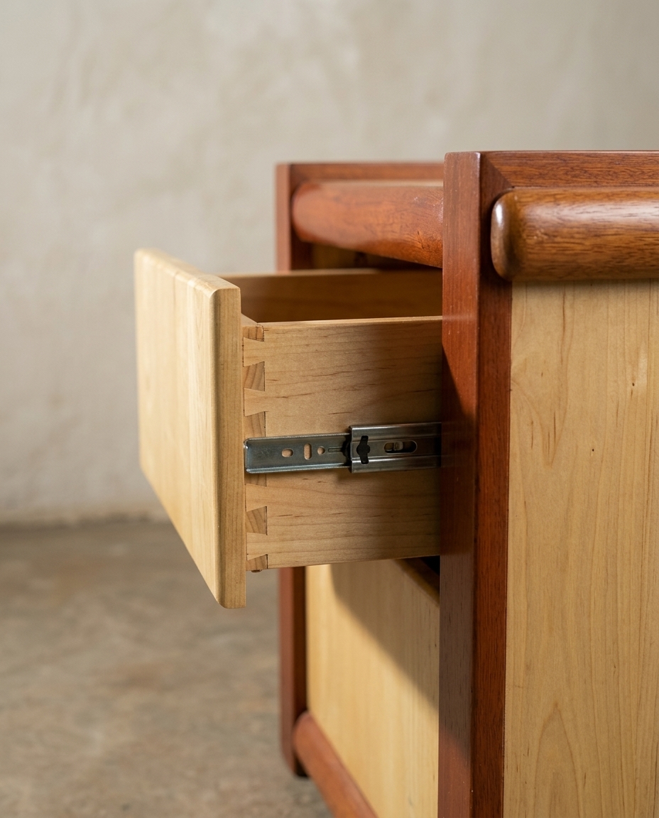 Bahari Bedside Chest of Drawers — handcrafted African furniture by Stanjosh furniture in Kenya (view 3)