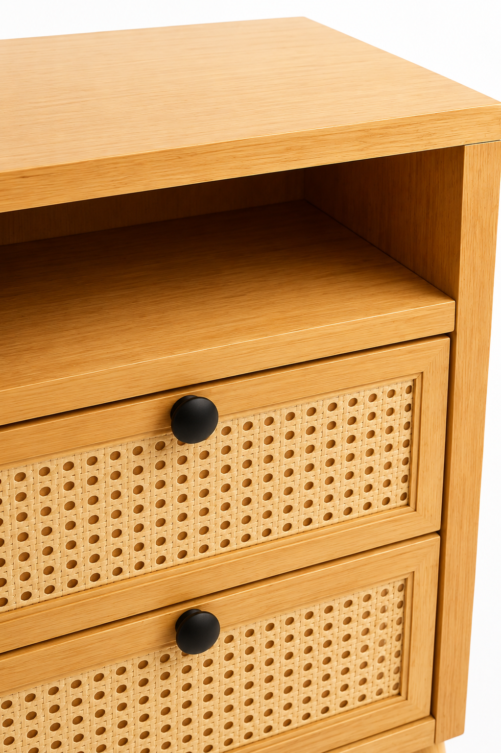 Funzi Rattan Nightstand — handcrafted African furniture by Mwangemis furniture in Kenya (view 4)