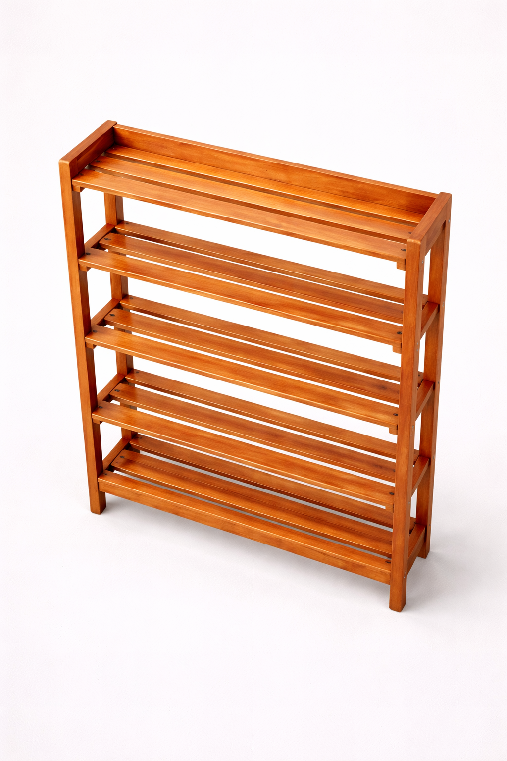 Jua Mahogany Shoe Rack — handcrafted African furniture by Ephraim furniture  in Kenya (view 2)