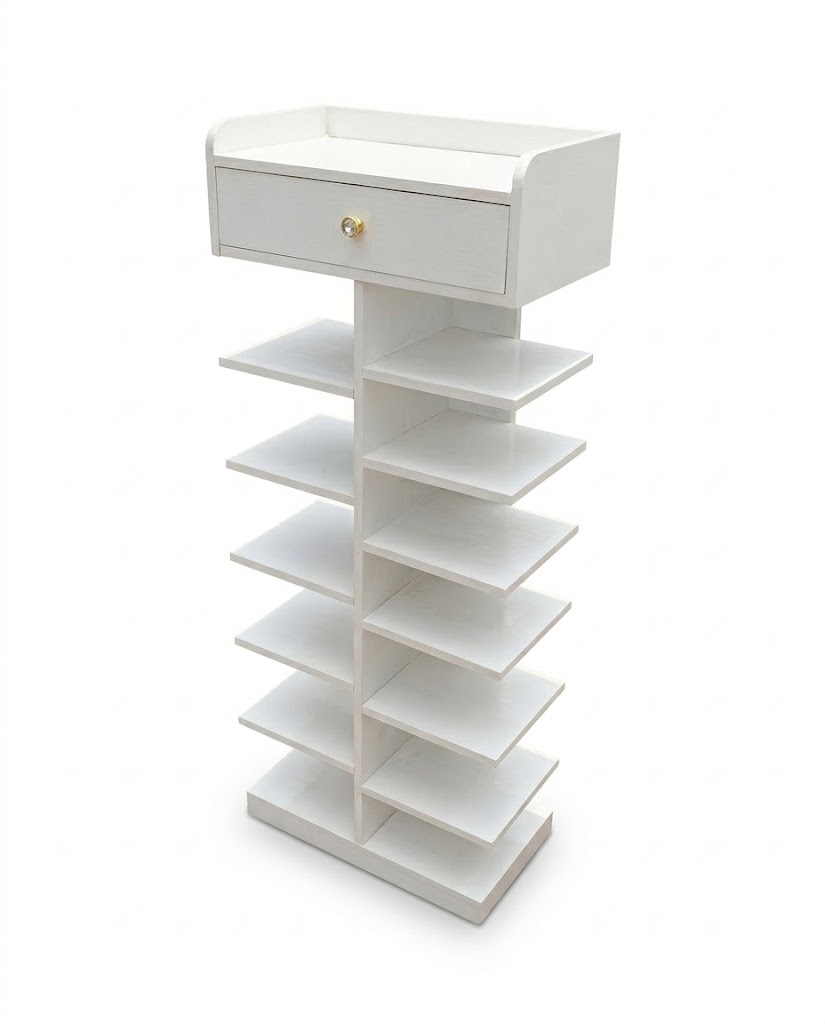 Mbari Bookshelf Tower — handcrafted African furniture by Bonny furnitures  in Kenya