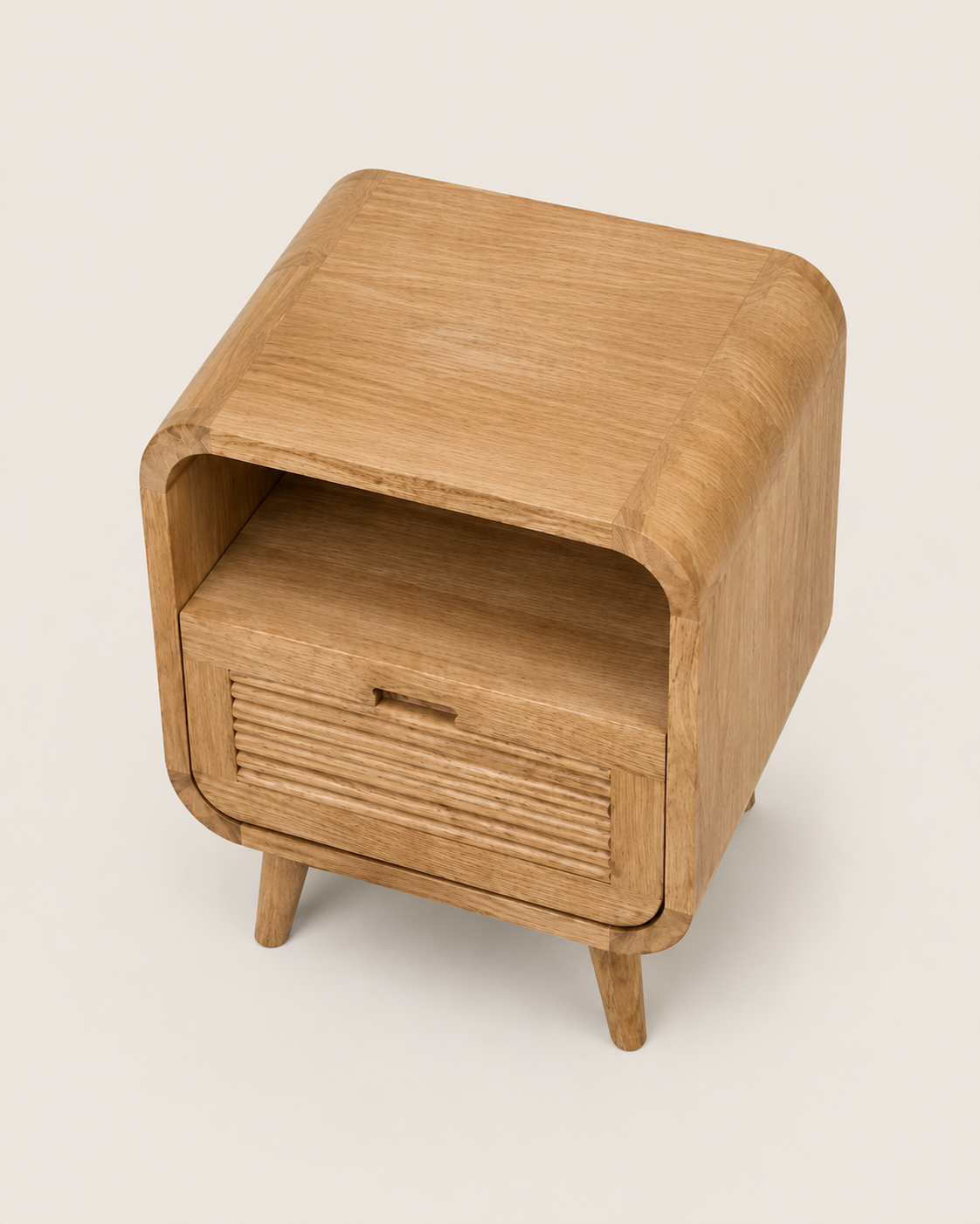 Beta Nightstand — handcrafted African furniture by Jipange wood and metal works  in Kenya (view 3)