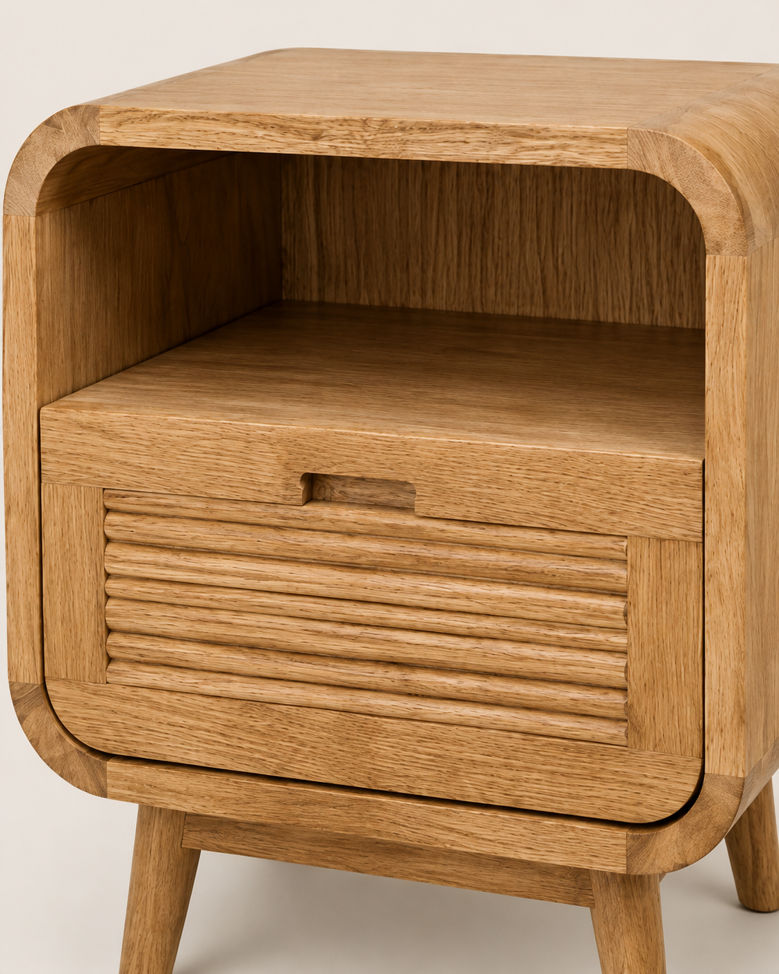 Beta Nightstand — handcrafted African furniture by Jipange wood and metal works  in Kenya (view 4)