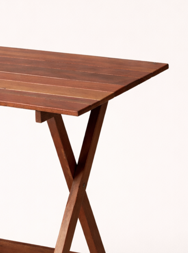 Kaya Foldable Table — handcrafted African outdoor by Samuel woodworks  in Kenya (view 2)