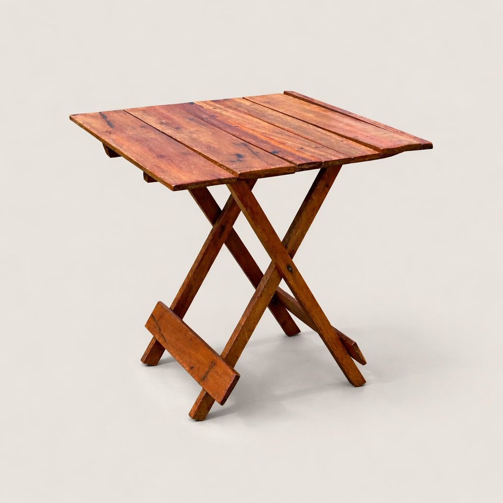 Kikwetu Folding Table, Portable — handcrafted African outdoor by Zidanekisilu148 in Kenya