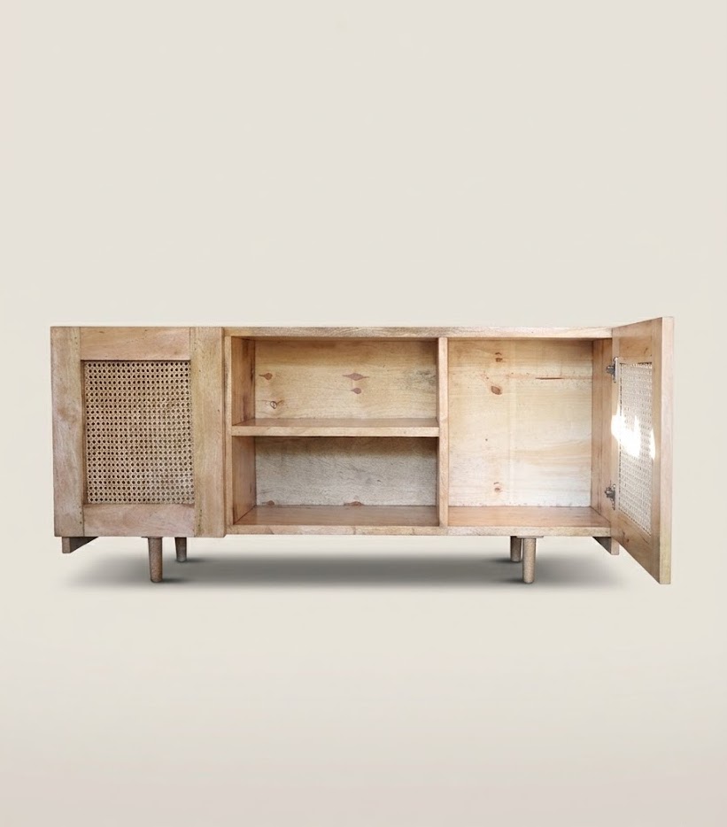 Tv Console: Kimondo Media Cabinet — handcrafted African furniture by Classic Furniture in Kenya (view 2)