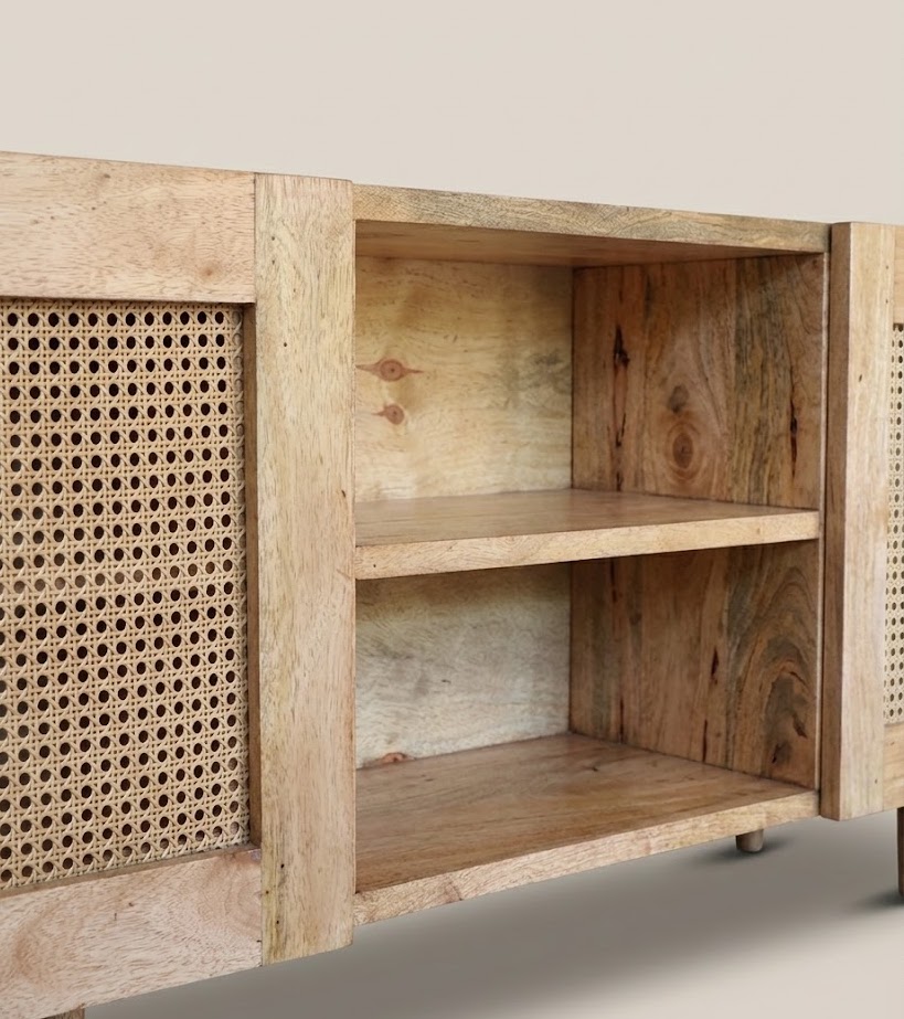 Tv Console: Kimondo Media Cabinet — handcrafted African furniture by Classic Furniture in Kenya (view 3)